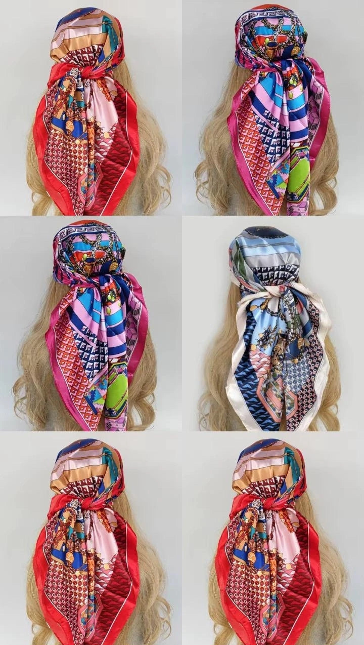 Rich Aunty Colourful Scarfs